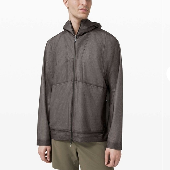 Lululemon-Lab Men's Saura Jacket Black Granite-Size Small - Picture 1 of 17